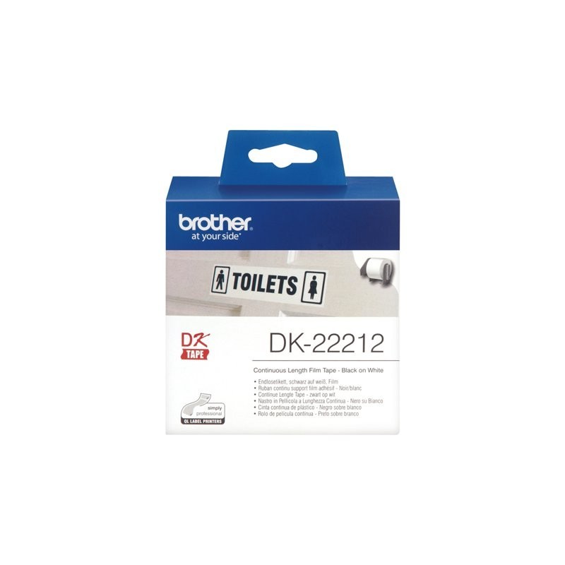 BROTHER DK22212 Taśma Brother Film White Film tape 62mm