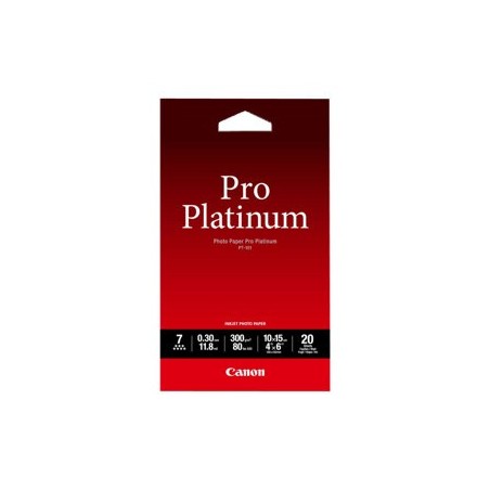 CANON 2768B013 Papier Canon PT101 Pro Platinum Photo 300g 10x15cm 20ark CANON 2768B013 Papier Canon PT101 Pro Platinum Photo 300g 10x15cm 20ark