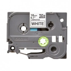 BROTHER TZE241 Brother TZE241 Banda laminata 18 mm BLACK ON WHITE BROTHER TZE241 Brother TZE241 Banda laminata 18 mm BLACK ON WHITE