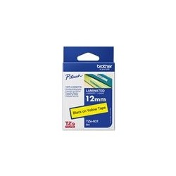BROTHER TZE631 Brother TZE631 Banda laminata 12mm BLACK ON YELLOW