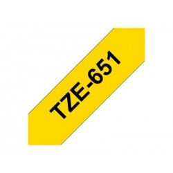 BROTHER TZe651 Taśma Brother 24mm BLACK ON YELLOW