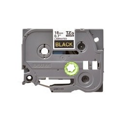 BROTHER TZE344 Taśma Brother 18mm Gold on Black