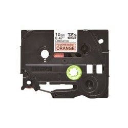 BROTHER TZEB31 Taśma Brother 12mm BLACK ON FLUO. ORANGE