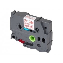 BROTHER TZE242 Taśma Brother 18mm RED ON WHITE