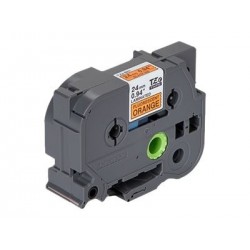 BROTHER TZEB51 Taśma Brother 24mm BLACK ON FLUO. ORANGE