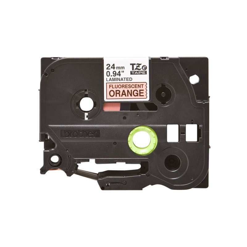 BROTHER TZEB51 Taśma Brother 24mm BLACK ON FLUO. ORANGE