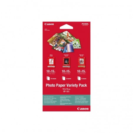 CANON Photo Paper Variety Pack 10x15cm VP-101 CANON Photo Paper Variety Pack 10x15cm VP-101