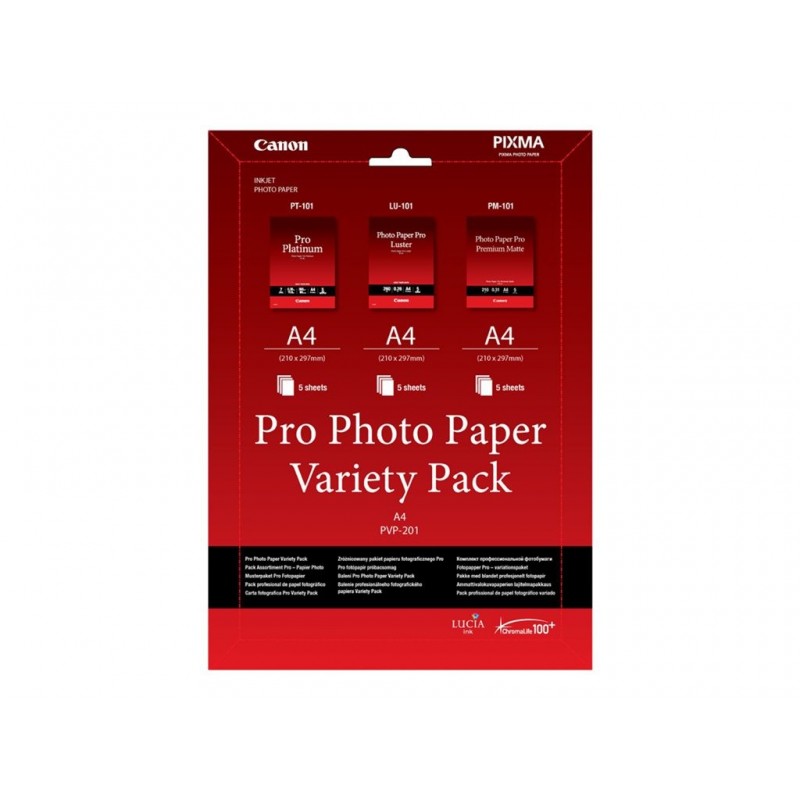 CANON Pro Photo Paper Variety Pack A4 PVP-201