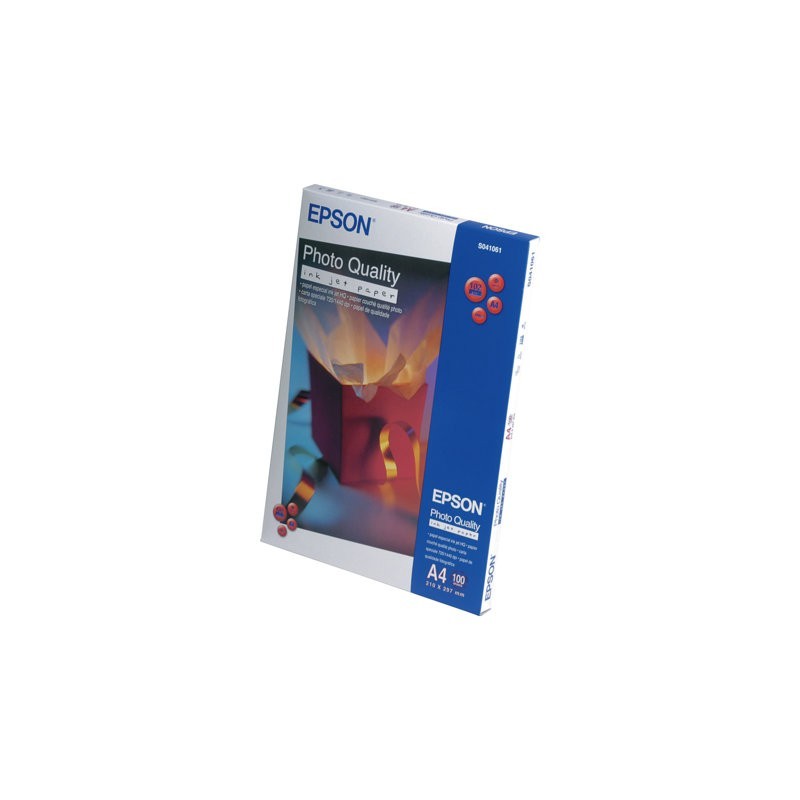 EPSON C13S041061 Papier Epson photo Quality Ink Jet 105g A4 100ark EPSON C13S041061 Papier Epson photo Quality Ink Jet 105g A4 100ark