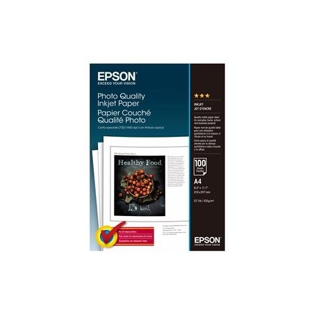 EPSON C13S041061 Papier Epson photo Quality Ink Jet 105g A4 100ark EPSON C13S041061 Papier Epson photo Quality Ink Jet 105g A4 100ark