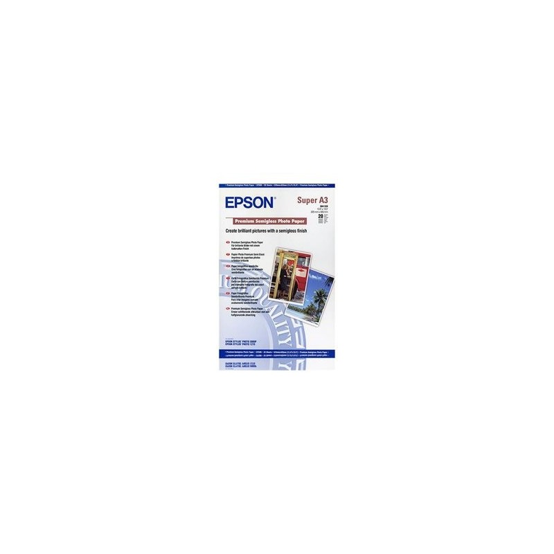 EPSON C13S041328 Papier Epson Premium Semigloss photo 251g A3+ 20ark