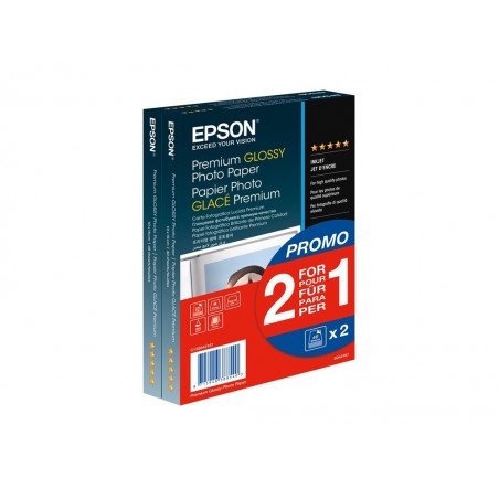 EPSON Premium glossy photo paper inkjet 255g/m2 100x150mm 2x40 sheets 1-pack BOGOF