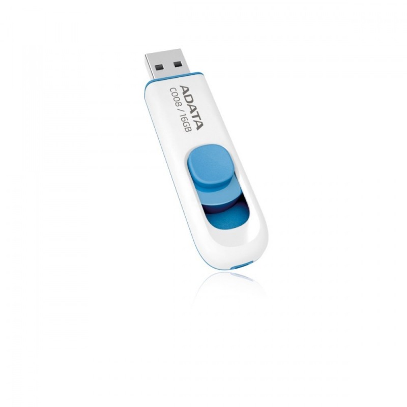 Pendrive DashDrive Classic C008 16GB USB2.0 biało-niebieski Pendrive DashDrive Classic C008 16GB USB2.0 biało-niebieski