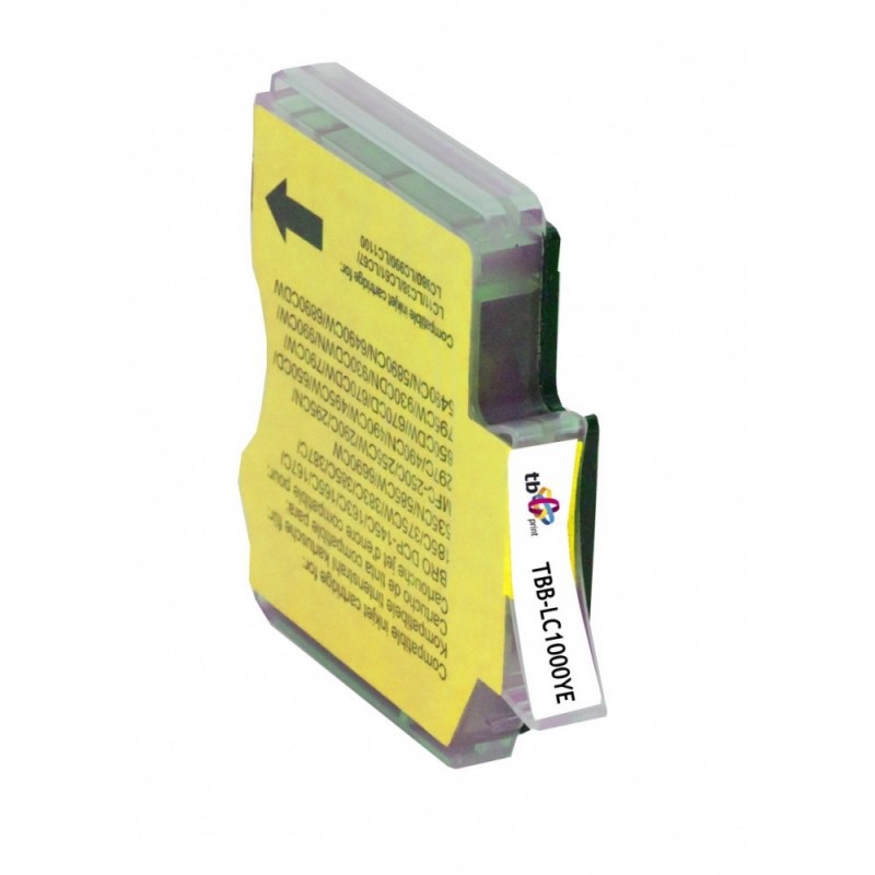 Tusz do Brother LC1000YE TBB-LC1000YE YE 100% nowy Tusz do Brother LC1000YE TBB-LC1000YE YE 100% nowy