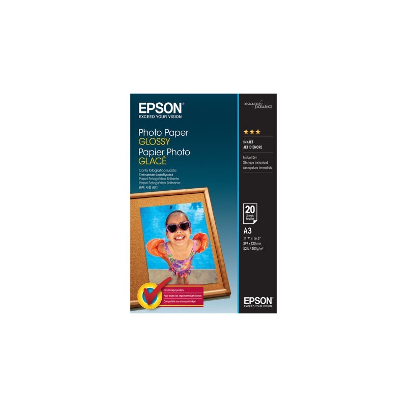 EPSON Photo Paper Glossy A3 20 sheets