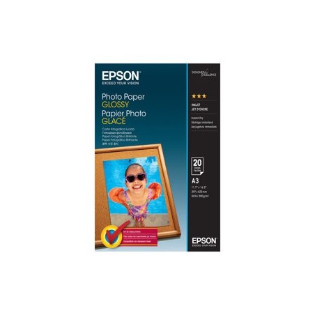 EPSON Photo Paper Glossy A3 20 sheets