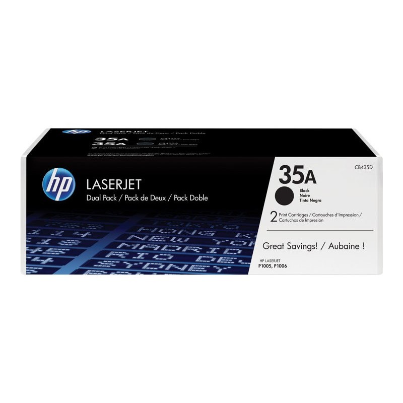 Toner 35A LJ P1005/1006 1,5k Dwupak CB435AD