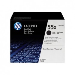 Toner 55X P3015 Czarny CE255XD 12.5k Dwupak