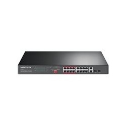 TP-LINK MERCUSYS 16-Port 10/100Mbps + 2-Port Gigabit Rackmount Switch with 16-Port PoE+