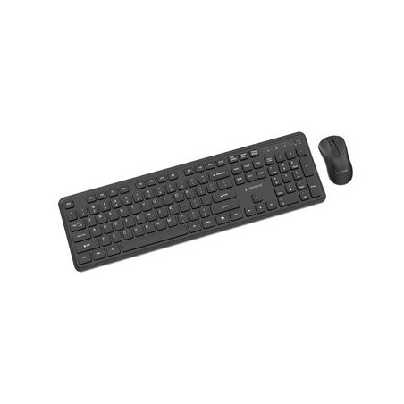 GEMBIRD Gembird zestaw bezprzewodowy klawiatura + mysz Slim Pro Business na biurko czarny układ US