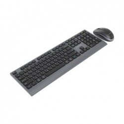 GEMBIRD Zestaw bezprzewodowy dual mode klawiatura + mysz 2.4 GHz + BT slim układ RU kolor czarny