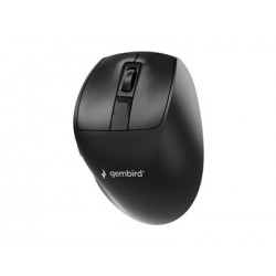 GEMBIRD Bezprzewodowa ergonomiczna mysz tri mode 2.4G + BT + USB 2400DPI 9 przycisków czarna
