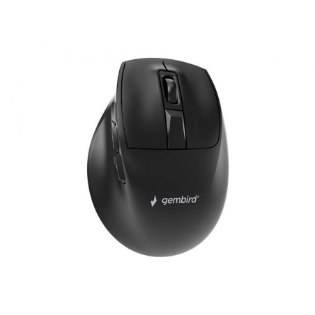 GEMBIRD Bezprzewodowa ergonomiczna mysz tri mode 2.4G + BT + USB 2400DPI 9 przycisków czarna