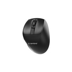 GEMBIRD Bezprzewodowa ergonomiczna mysz tri mode 2.4G + BT + USB 2400DPI 9 przycisków czarna