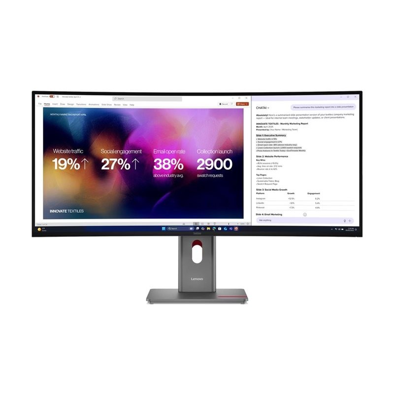 LENOVO ThinkVision P40WD-40 39.7inch IPS 5120x2160 21:9 400cd/m2 HDMI DP USB TopSeller