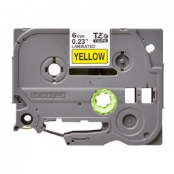 BROTHER TZe611 Taśma Brother 6mm BLACK ON YELLOW