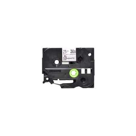 BROTHER TZESE4 Taśma Brother 18mm BLACK ON WHITESECURITY TAPE