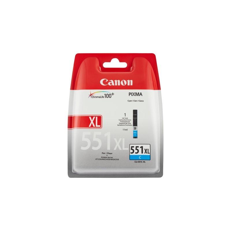 Tusz CLI-551XL BŁĘKITNY 6444B001