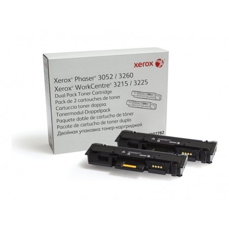 Toner dwupak BLACK 2x3.0k do Phaser3052/3260 WC3215/3225 Toner dwupak BLACK 2x3.0k do Phaser3052/3260 WC3215/3225