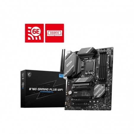 Płyta główna B760 GAMING PLUS WIFI s1700 4DDR5 DP/HDMI ATX Płyta główna B760 GAMING PLUS WIFI s1700 4DDR5 DP/HDMI ATX