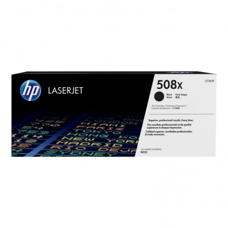 Toner 508X High Yield Black 12,5k CF360X Toner 508X High Yield Black 12,5k CF360X