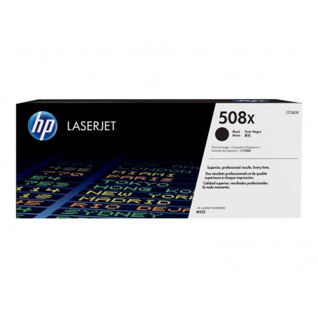 Toner 508X High Yield Black 12,5k CF360X Toner 508X High Yield Black 12,5k CF360X