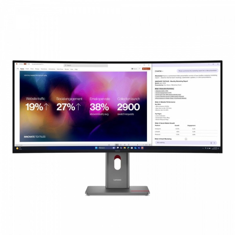 Monitor 39.7 cala ThinkVision P40WD-40 64B4YAT1EU