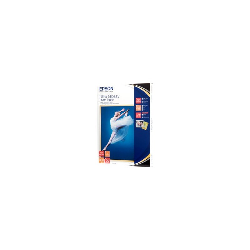 EPSON C13S041944 Papier Epson Ultra Glossy photo 300g 13x18 50ark EPSON C13S041944 Papier Epson Ultra Glossy photo 300g 13x18 50ark