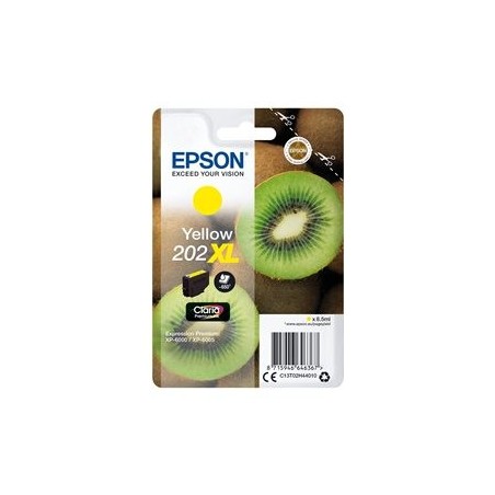 EPSON C13T02H44010 Tusz Epson singlepack 202XL yellow 8,5ml Claria premium EPSON C13T02H44010 Tusz Epson singlepack 202XL yellow 8,5ml Claria premium