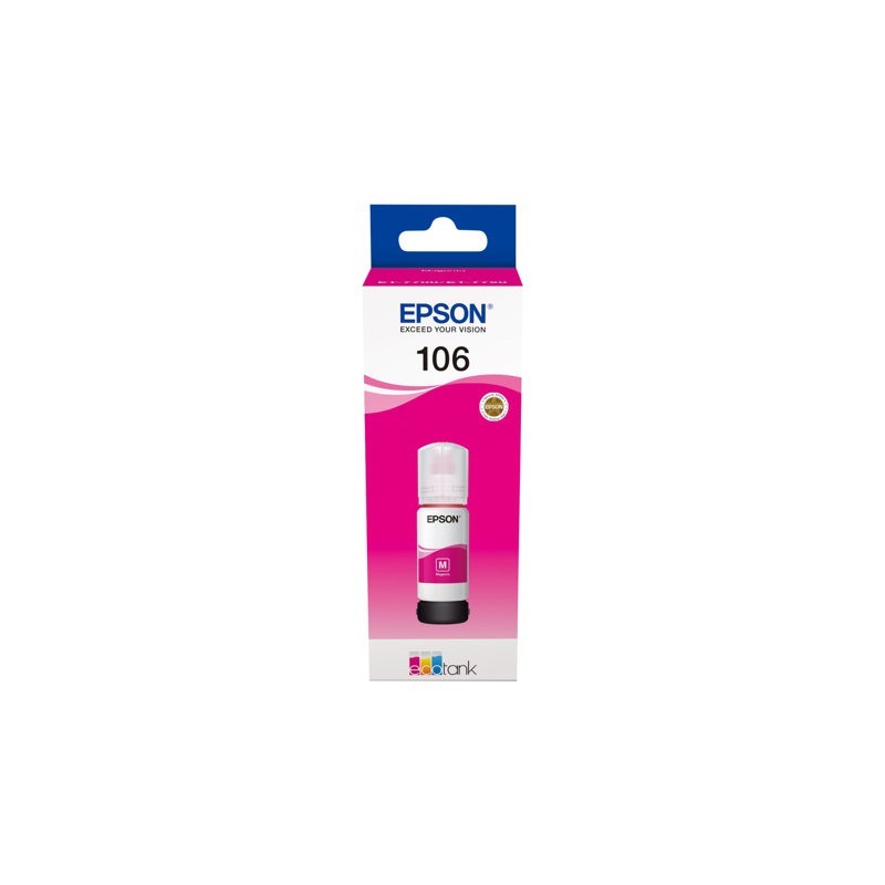 EPSON C13T00R340 Tusz Epson Magenta 106 EcoTank L7160