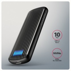 EEM2-SC Obudowa zewnętrzna aluminiowa bezśrubowa USB-C 3.2 Gen 2 10Gbps - M.2 NVMe SSD, długość 30 do 80 mm szary EEM2-SC Obudowa zewnętrzna aluminiowa bezśrubowa USB-C 3.2 Gen 2 10Gbps - M.2 NVMe SSD, długość 30 do 80 mm szary