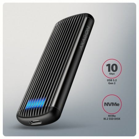 EEM2-SC Obudowa zewnętrzna aluminiowa bezśrubowa USB-C 3.2 Gen 2 10Gbps - M.2 NVMe SSD, długość 30 do 80 mm szary EEM2-SC Obudowa zewnętrzna aluminiowa bezśrubowa USB-C 3.2 Gen 2 10Gbps - M.2 NVMe SSD, długość 30 do 80 mm szary