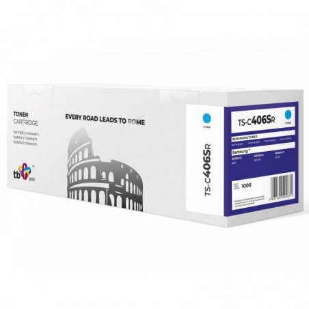 Toner do Samsung CLT406 TS-C406SR CY ref.
