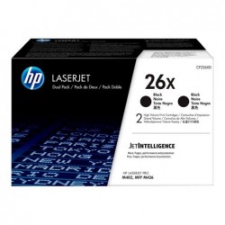 Toner  26X Black 9k Dual Pack CF226XD