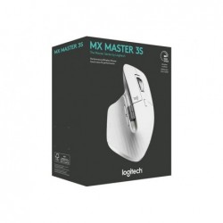 LOGITECH Master Series MX Master 3S Mouse ergonomic optical 7 buttons wireless Bluetooth 2.4 GHz Bolt USB receiver