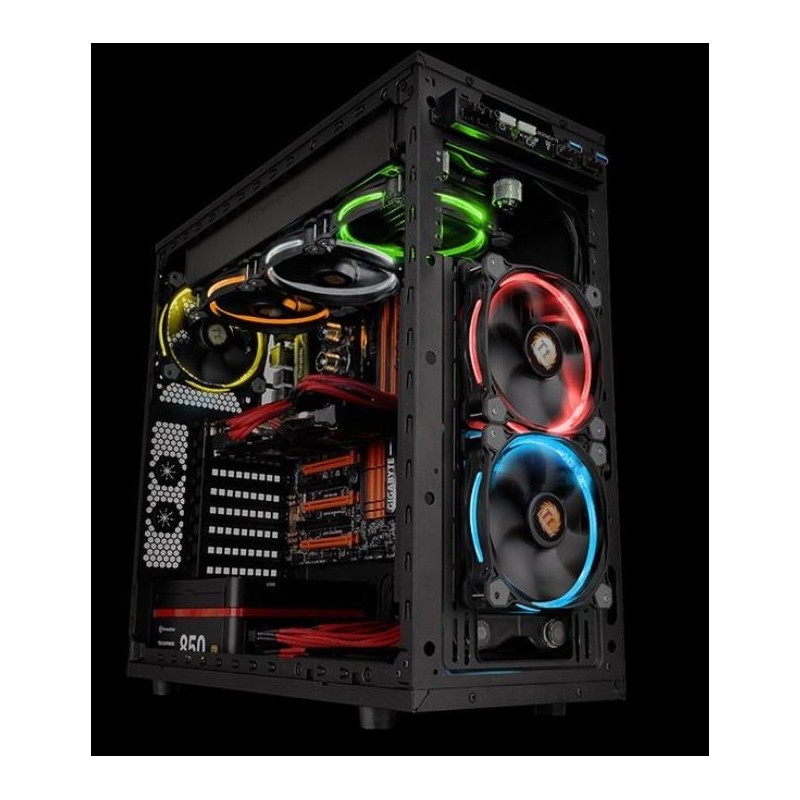 Wentylator Riing 12 LED RGB 256 color 3 Pack (3x120mm, LNC, 1500 RPM) Retail/BOX Wentylator Riing 12 LED RGB 256 color 3 Pack (3x120mm, LNC, 1500 RPM) Retail/BOX