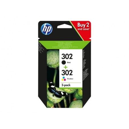 Combo Pack Ink 302BK+CL X4D37AE Combo Pack Ink 302BK+CL X4D37AE