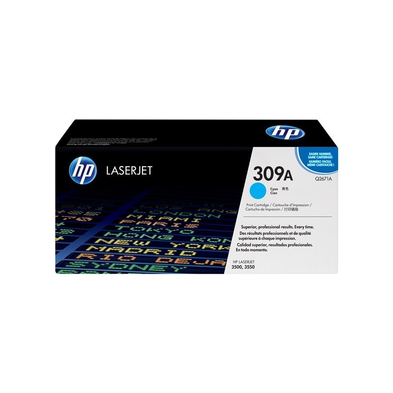 HP Toner nr 309A Q2671A Cyan 4K 