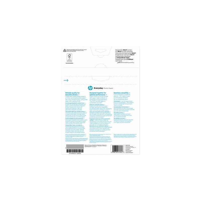 HP Everyday Glossy Photo Paper A4 100 sheet 200g/m²