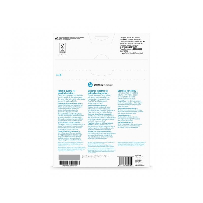 HP Everyday Glossy Photo Paper A4 25 sheet 200g/m²